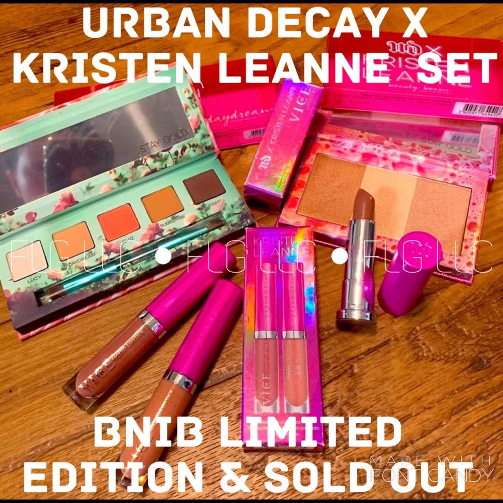 💋 UD x Kristen LeAnne 5 Highlighter Lip Eyeshadow Palette BNIB SOLD OUT Set 💋